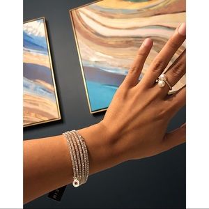 Anne Klein Crystal Wrap Around Bracelet